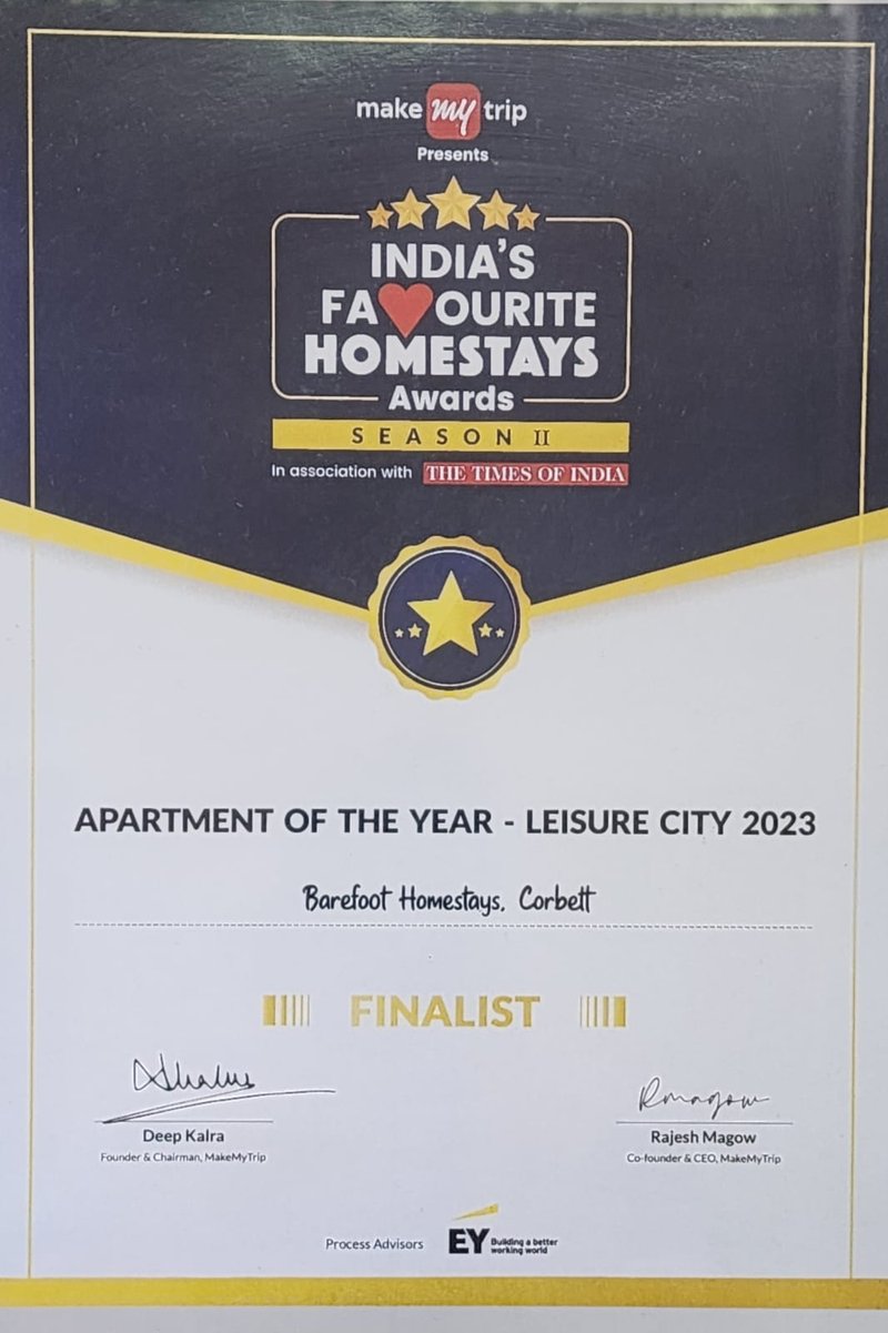 MakeMyTrip Guest Excellence Award